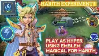 HARITH EXPERIMENT🔮!! PLAY AS HYPER USING EMBLEM MAGICAL 🔥⚡ | HARITH TOP GLOBAL EXPERIMENT