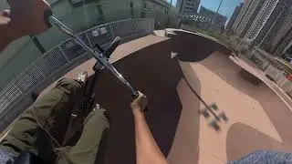 20251116 Riding BMX at Fanling Skatepark