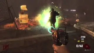BO2 Zombies Town- Round 25 Gameplay- Part 1