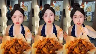 ASMR Eating Sounds 🌶️🔥 EXTREME SPICY CHICKEN FEET MUKBANG