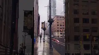 A Snowy Day in Toronto #snow #snowfall #torontovibes #downtowntoronto #winter #travel #videolovers