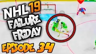 NHL 19 - Failure Friday! | EP35 | WHAT A HIT BY THE GOALIE! OUT OF NOWHERE!