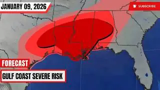 Southern Severe Risk  - January 9, 2026 Weather Forecast