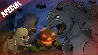 Baby D-Rex meets Baby Godzilla Halloween Special | Jurassic World  - Animation