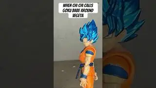 When chi chi calls goku &ldquo;babe&rdquo;around vegeta😂👀😂