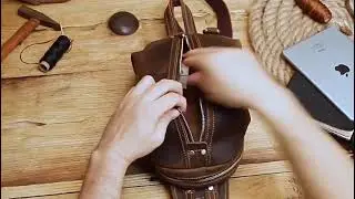 YAAGLE leather chest bag