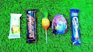 Satisfying Video Unboxing GIANT Kinder Rainbow Lollipop Candy with Yummy Sweets Cutting ASMR