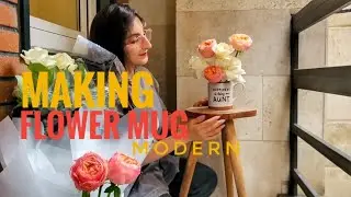 DIY Modern Floral Mug Arrangement 🌸 | Easy Flower Gift Idea for Someone Special!