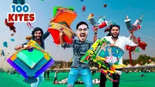 crazy xyz new video :Flying 100 kites Challenge  - 100 पतंग से कितनी पतंग काट पाएंगे