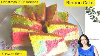 Торт в виде ленты | Он прекрасен на вид и очень вкусен! @akshatasrecipes #christmas2025 #ribboncake