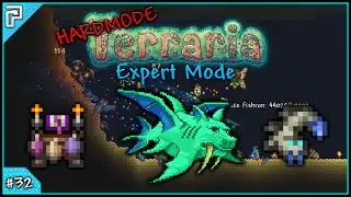 Let's Play Terraria 1.3 Expert Mode (PC) | The Ocean War Against Duke Fishron! [#32]