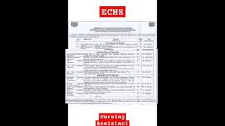 ECHS Dehradun nursing assistant vacancy 2024#nursingofficer #staffnurse #bscnursing