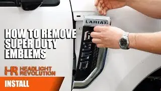 How to remove 2017-2018 Ford Super Duty Fender Emblem F250 F350 Badges | Headlight Revolution
