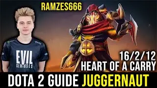 RAMZES666 Safelane Juggernaut DotA 2 Full Gameplays. [DotA 2 Guide]