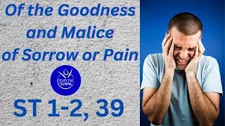 Study the Summa- ST 1-2, 39- Of the Goodness and Malice of Sorrow or Pain
