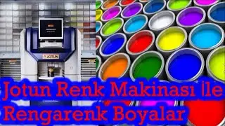 Jotun Boya Makinesi İle Rengarenk Boyalar #beton #inşaat #mimar #m&uuml;hendis