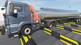 Cars vs Numerous Speed Bumps #18 - BeamNG.Drive
