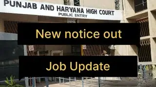 Punjab and Haryana High court new notice out