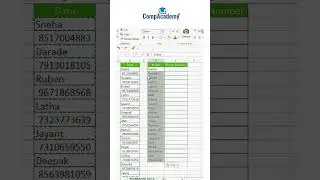 Excel Tricks || Excel Tips And Tricks || MS Excel || Excel Shortcuts || @CompAcademy
