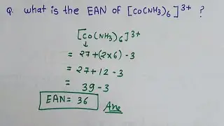 What is the effective atomic number (EAN) of [Co(nh3)6]3+