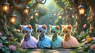 Adorable princess kittens in fairyland ✨👑 #GodiBilli #cat #catdance
