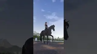 Riding dressage with style😎 #astride #horse #astridegame #equestrian #indiegame #dressage