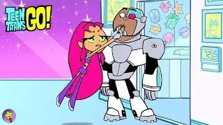 Teen Titans Go! Coloring Book Starfire and Cyborg Coloring Page Teen Titans Go