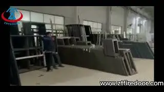 BS certificated Ztfiredoor Fire Fighting Access metal hotel frame glass for fire rated glass door