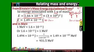 Class 12 : Nuclear Physics Definition of atomic mass unit and binding energy PhyLab-Educate