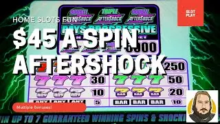 WMS Aftershock Slot Machine Play | $45 a Spin | Home Slots