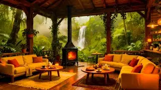Soft and Warm Morning Jazz Indoors | Relaxing Jazz with Peaceful Nature Scenes to Ease the Mind
