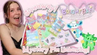 *HUGE* Bright Bat SURPRISE Package!💖Kawaii Mystery Pin Unboxing + GIVEAWAY