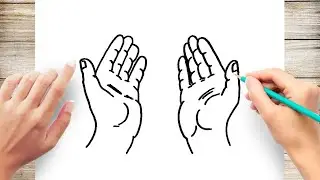 How to Draw Open Hands Prayer