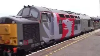 Europhoenix class 37800 passes Clapham Junction P5 on 5Q57 Ramsgate - Derby