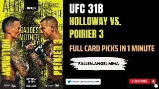 UFC 318: Holloway vs. Poirier 3 | Full Card Predictions in 1 Minute!