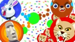 AGARIO DESTROYING TEAMS // PRO AGAR.IO GAMEPLAY