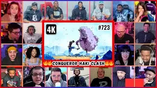 🔥🔥20+ Reactors LUFFY VS DOFLAMINGO Conqueror's Haki Clash Mega Reaction Mashup #onepieceepisode723