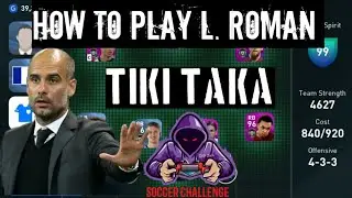 #pes2020 HOW TO PLAY L. ROMAN (PEP GUARDIOLA)  MANAGER  AND TIKI TAKA.