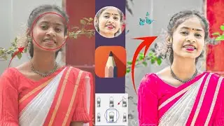 HDR face smooth skin whitening photo editing || AutodeskSketchbook skin face painting photo editing