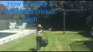How to make a backyard cricket pitch in 1 minute