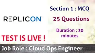 Replicon Cloud Ops Engineer Test Paper for Freshers Complete Solution |