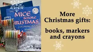 More Christmas gifts: #coloring books, markers and crayons #adultcoloring