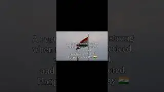 Fairness in actions.Respect in everyday life.Unity that holds us together.Happy Republic Day 🇮🇳