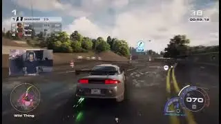 Lil Speeding/Lil Bigg Worm Sprint Race Need For Speed Unbound Snippet From His Twitch (New)