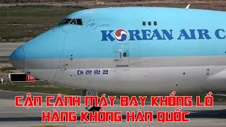 Máy bay Boeing khổng lồ của hàng không Hàn Quốc cất cánh ở sân bay Nội Bài.