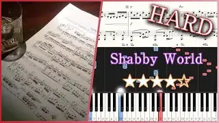Shabby World - Devil Music - Hard Piano Tutorial + Sheets【Piano Arrangement】破旧世界 - 魔鬼花园