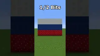 Minecraft Countries 64 bits 32 bits 16 bits 8 bits 4 bits 2 bits 1 bit #shorts