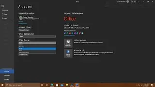 Как включить темный режим в MS Office 365, 2013, 2016 и 2019 || MS-Office