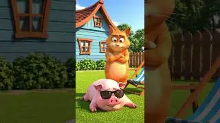 Cat Catches Alligator & Cooks BBQ! 🐱🔥 #shorts #funny