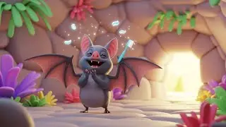 Сонная летучая мышь чистит зубы 🦇🪥😴 | мультфильм для детей и весёлые приключения